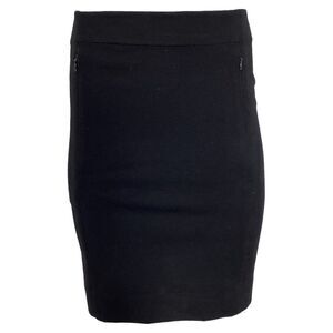 Diane Von Furstenberg Mini Fitted Skirt in Black Viscose